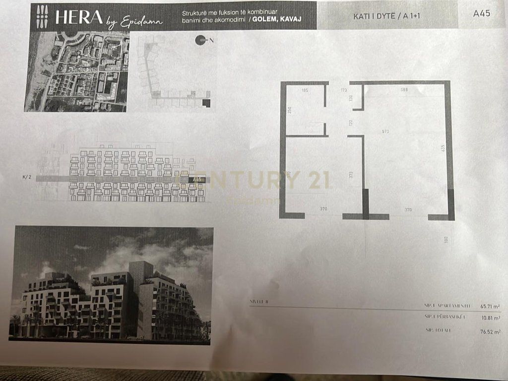 Apartament 1+1 për shitje tek residenca ''HERA ''!