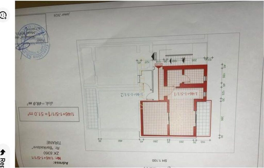 RRUGA E BARRIKADAVE, SHESIM APARTAMENT 1+1