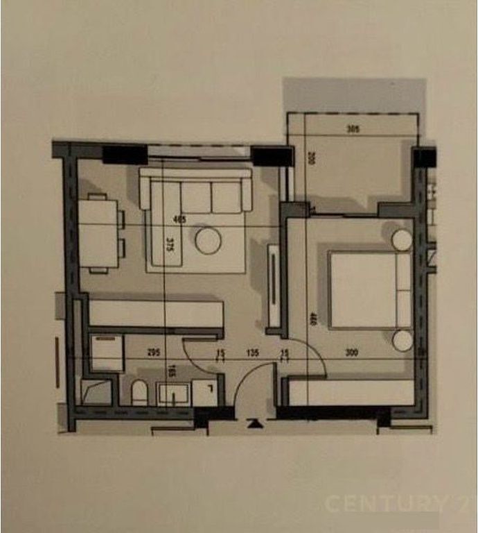 Apartament 1+1 në Shitje në Rruga 5 Maji, Tirana - 90,000€