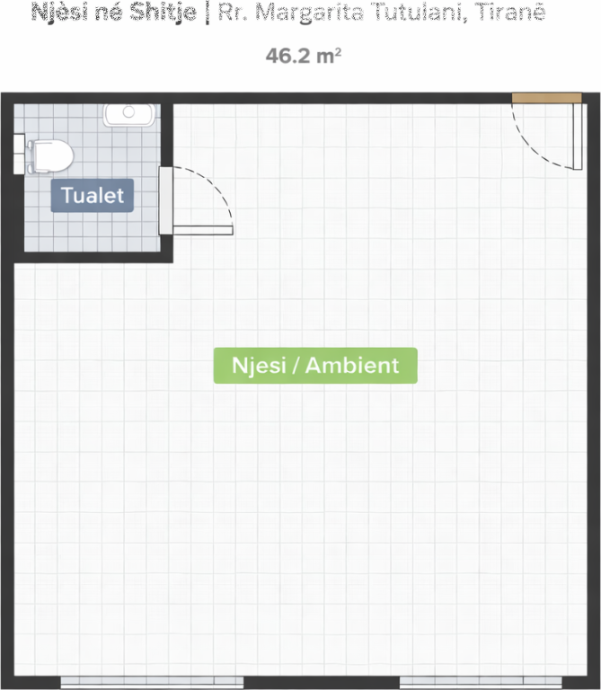 Unit/premises for sale with an area of 46.2 m²