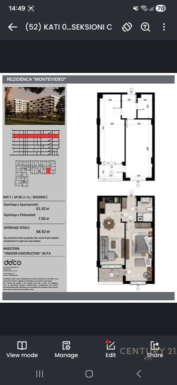 VENDESI APPARTAMENTO 1+1 MONTEVIDEO RESIDENCE A MALI ROBIT!!!