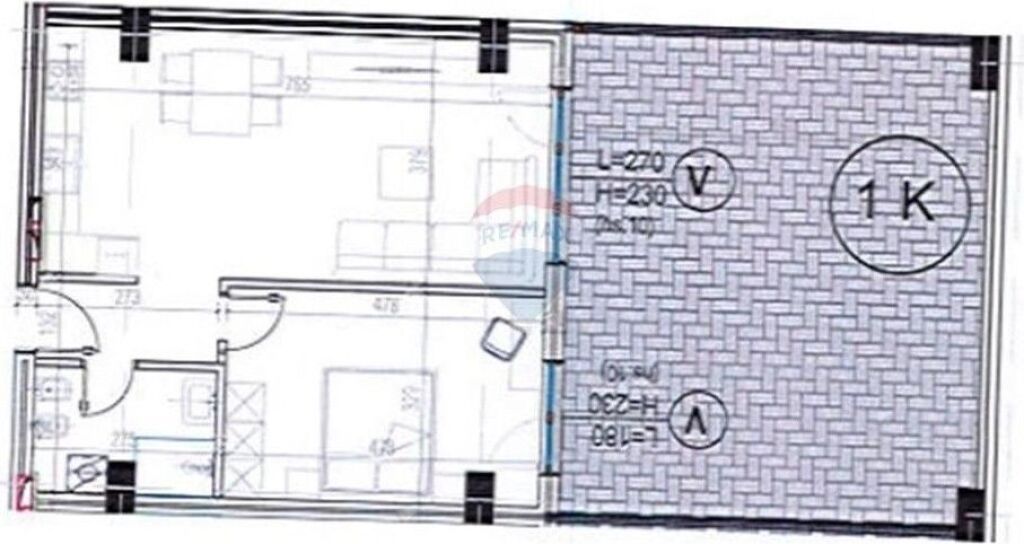 Shitet Apartament 1+1 – Kodra e Diellit 2 (530561001-247)