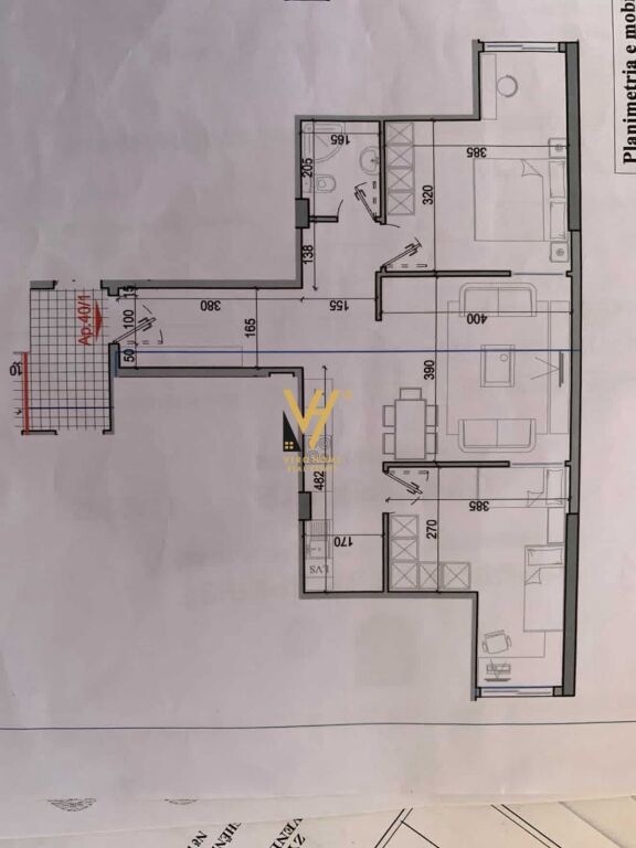 SHITET APARTAMENT 2+1+BLK NE VLORE 260.000 EURO