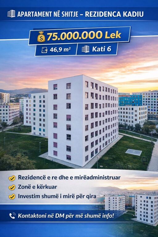 Super occasione,1+1,Residenza Kadiu