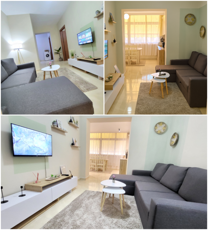 Jepet me qera Apartament 1+1 në Qënder Tiranë i Mobiluar