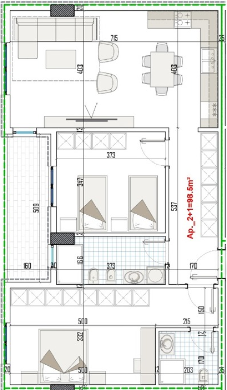 APARTAMENT 2+1+2 NE PASKUQAN!