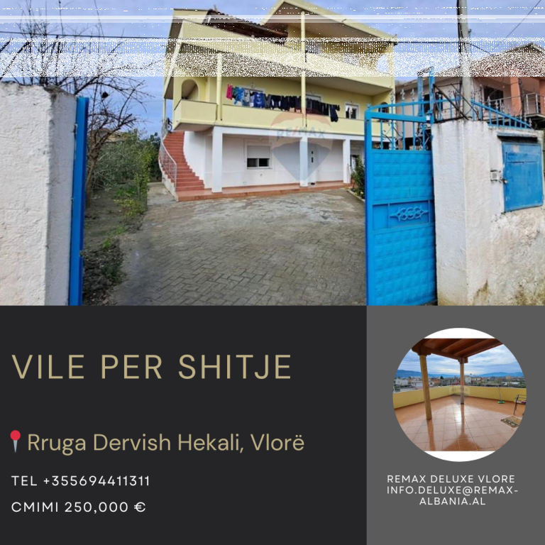 🏡 Vilë 3-Katëshe për Shitje – Lagjja “Kushtrimi”, Vlorë
