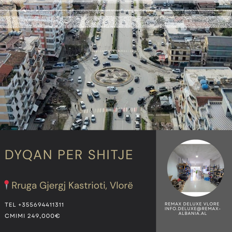 OKAZION INVESTIMI NË VLORË – DYQAN NË SHITJE