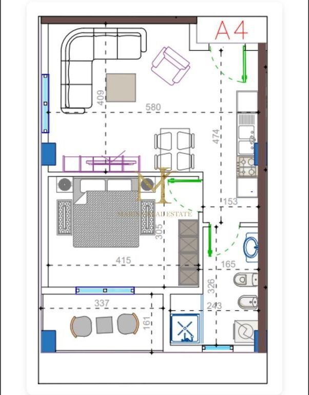 SHITET APARTAMENT 1+1 ORIENTAL GOLEM