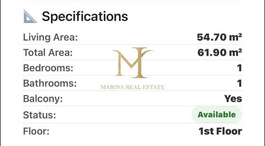 SHITET APARTAMENT 1+1 ORIENTAL GOLEM