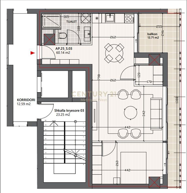 Apartament 1+1 dhe post parkimi Për Shitje në Vlora Marina