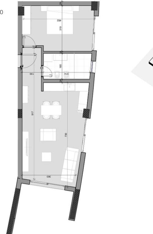 For sale, Apartment 1+1, Farka Hills Residences