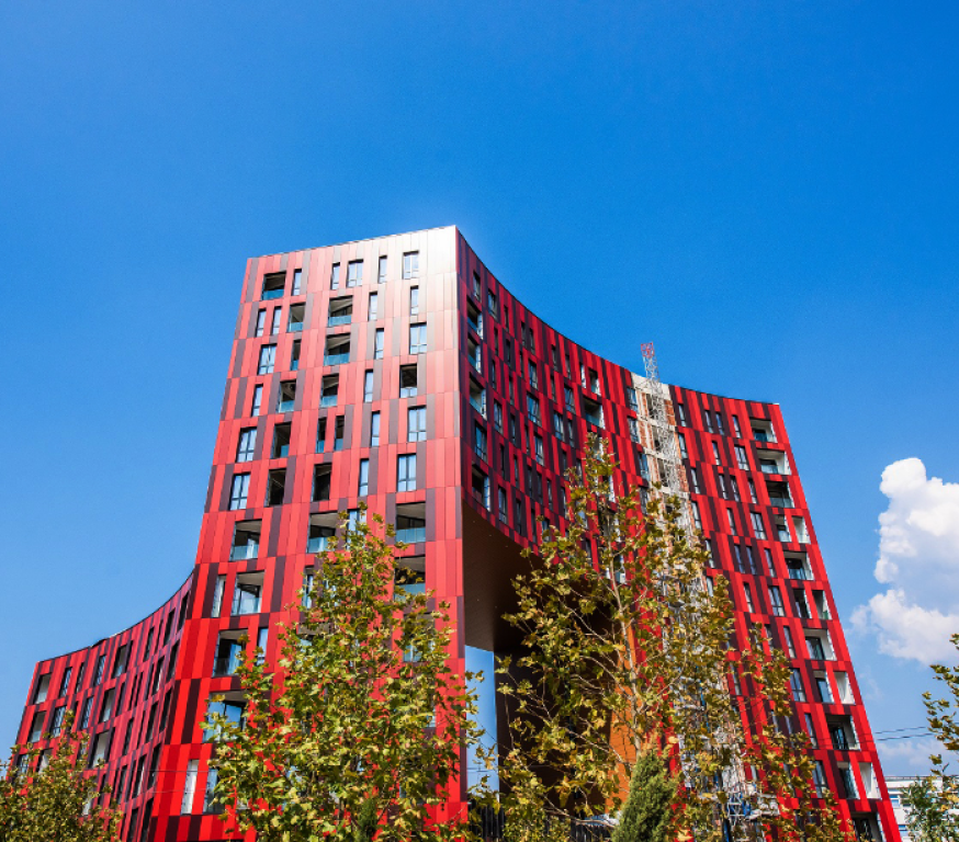 AFFITTASI APPARTAMENTO 4+1+2+ POSTO AUTO A PARK GATE TIRANA, VICINO AIR ALBANIA