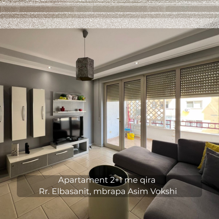 Apartament 2+1 me qira në Rr. Elbasanit