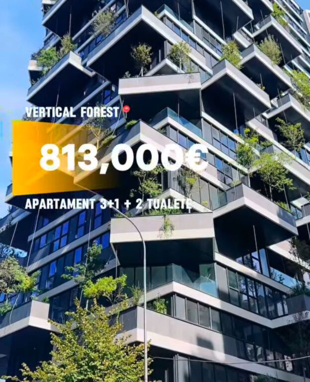 Vendesi Appartamento 3+1+2+lavanderia Vertical Forest, Air Albania