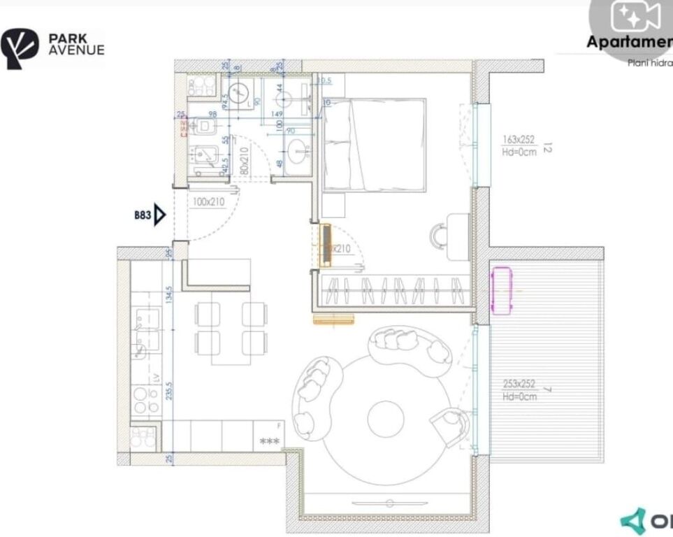 🏡 SHITET APARTAMENT 1+1 – BULEVARDI I RI 📍 Rezidenca Park Avenue