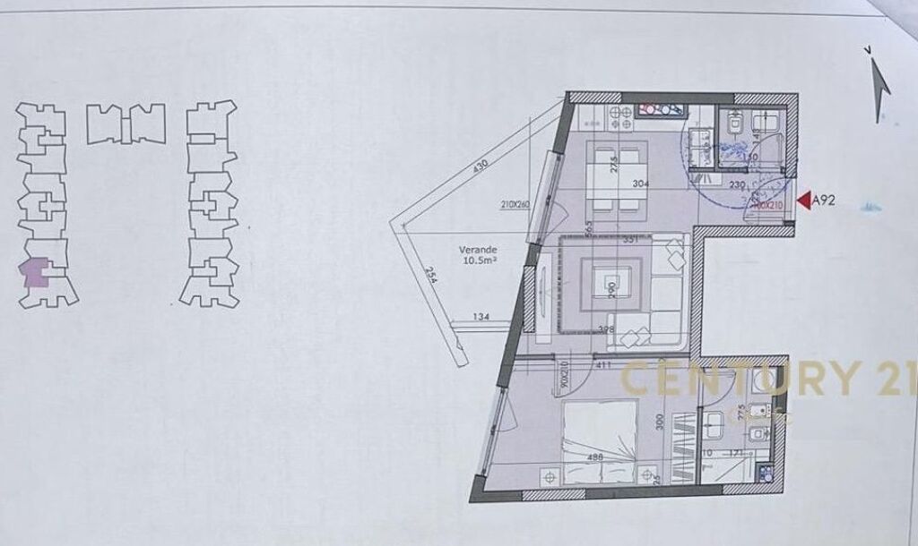 apartament 1+1 në River Residence Tiranë!!