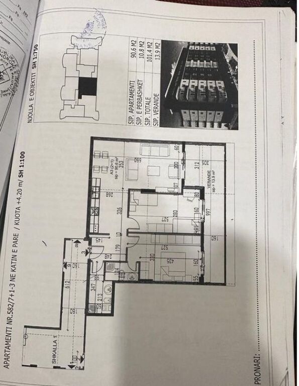 Apartment 2+1+2 For Sale in Fresku, Tirana