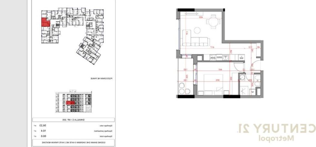 SHITET APARTAMENT 1+1 NE REZIDENCEN NORT-PASKUQAN!