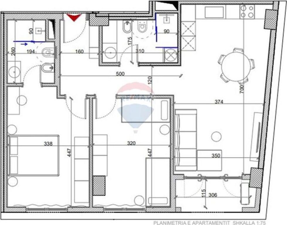 Apartment for sale 2+1 Porcelan, near TV Klan!