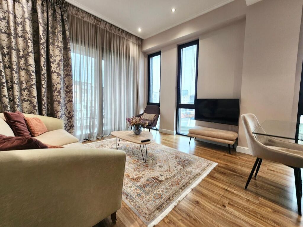 Hera e Pare Me Qera: Apartament Luksoz 2+1+2wc | 110 m² 📍Rr. e Elbasanit - PARK GATE, Ambasada Amerikane || Pallati me i Kerkuar (1,500€/muaj)
