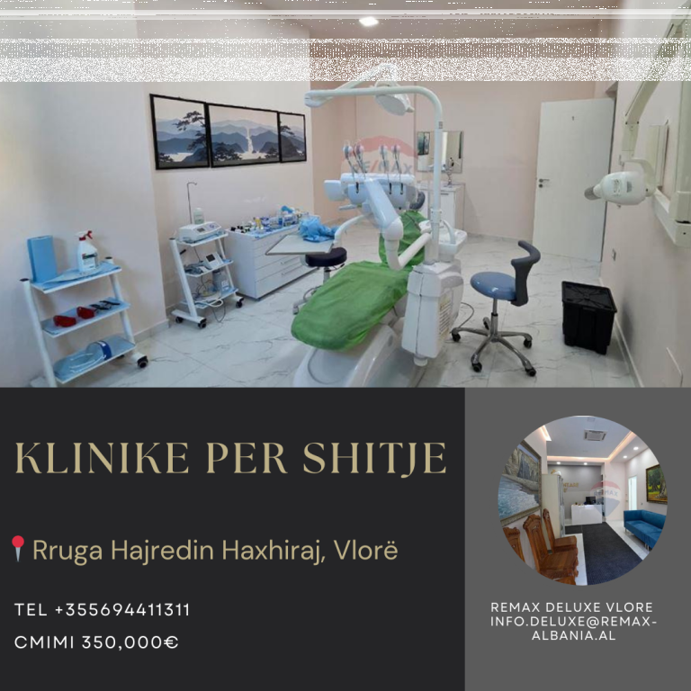 🏥 Klinikë Dentare në Shitje – Investim Premium në Vlorë