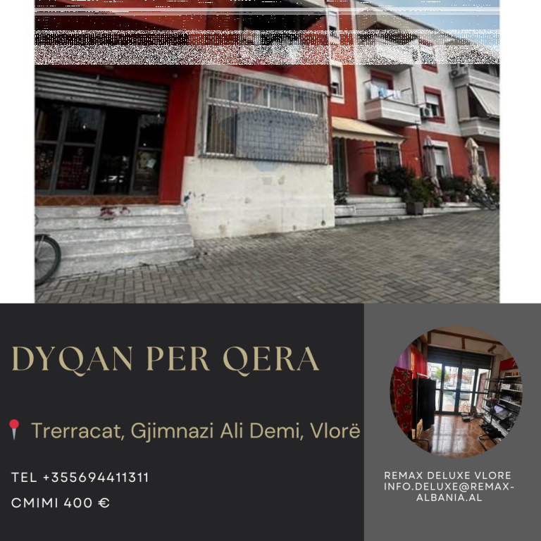 🏬 DYQAN ME QIRA – TRERRACAT, PRANË GJIMNAZIT “ALI DEMI”, VLORË