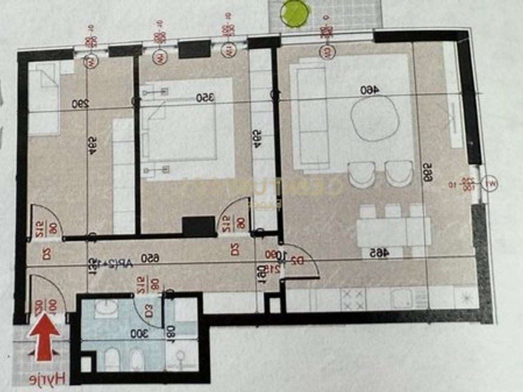 APARTMENT 2+1 FOR SALE ON KOKONOZEVE STREET, PORCELAN