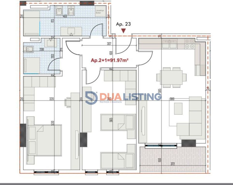 Super Apartament 2+1 per Shitje ne Paskuqan + Post Parkimi