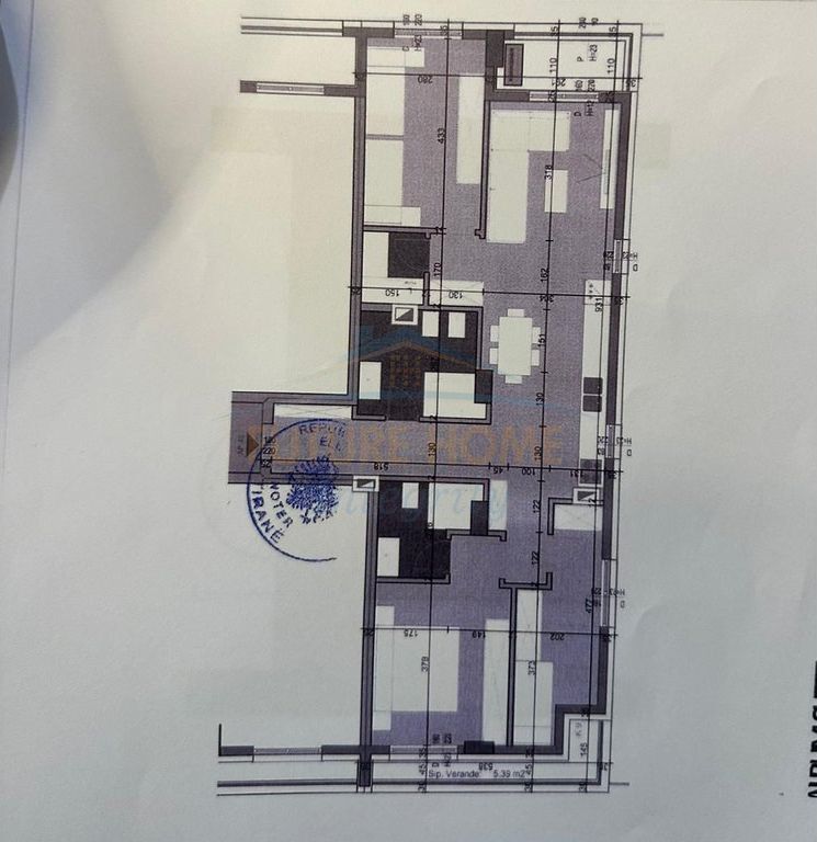 For sale, Apartment 3+1+2+Parking space, Bajram Curri Boulevard, Tirana.