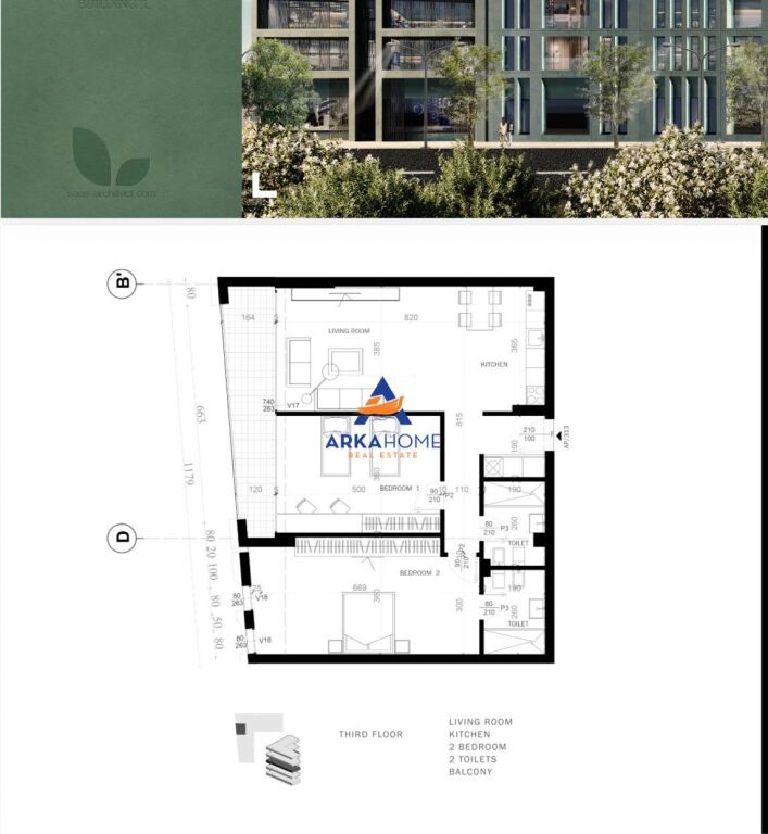 VENDESI APPARTAMENTO 3+1+BALCONE+LAVANDERIA VICINO A GROW GREEN, SAUK 282000 EURO