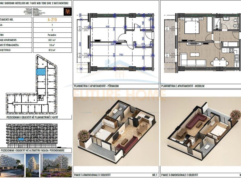 In vendita, Appartamento 1+1, Residenza "Dragot 2", Mali i Robit, Golem