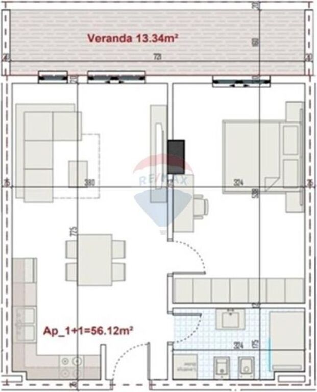 Vendesi in vendita 1+1 nel Ringside Residence