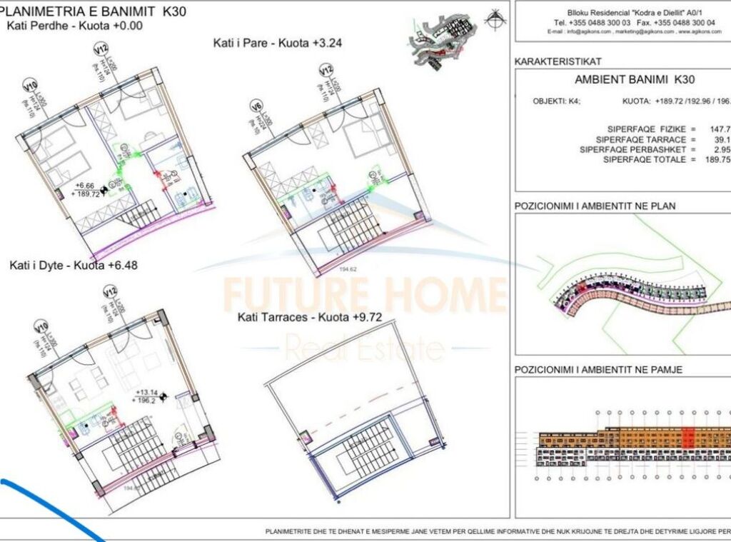 OCCASIONE In vendita, Appartamento Triplex 3+1+2, Kodra e Diellit 2