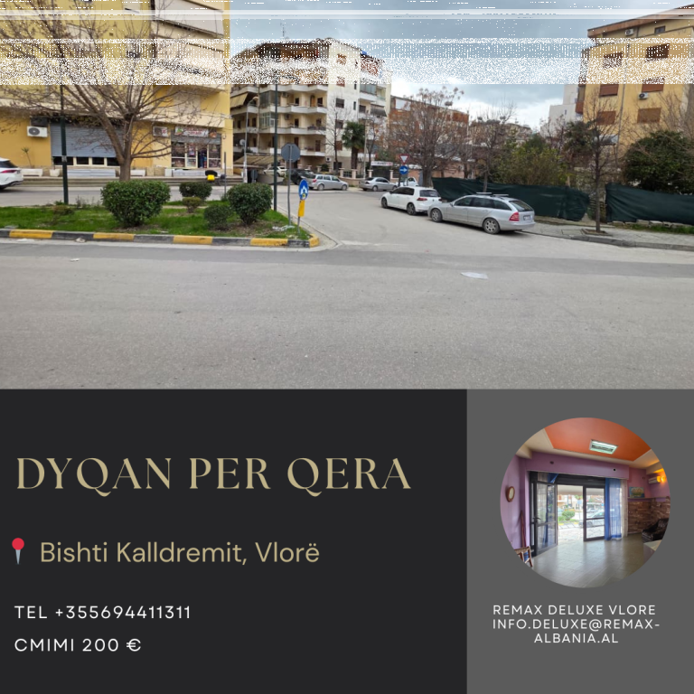 🏬 SHOP FOR RENT – BISHTI I KALLDËRIMIT, VLORË
