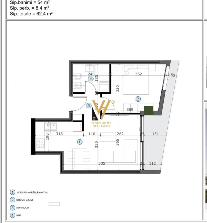 SHITET APARTAMENT 2+1+BLK TE MOA RESIDENC, KASHAR 87.000 EURO