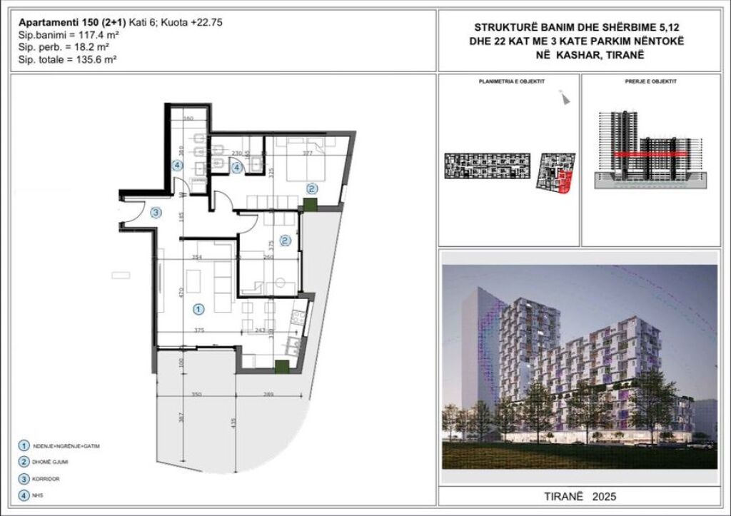 FOR SALE APARTMENT 2+1+2 ASTIR 190,000 EURO
