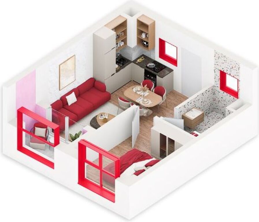 Super 1+1 apartment for sale at Nokia residence!