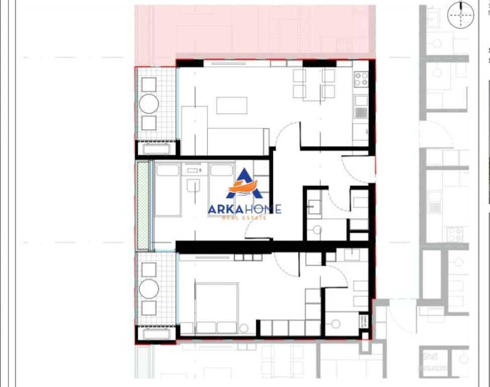 FOR SALE APARTMENT 2+1+BALCONY DRITAN HOXHA STREET 216000EURO