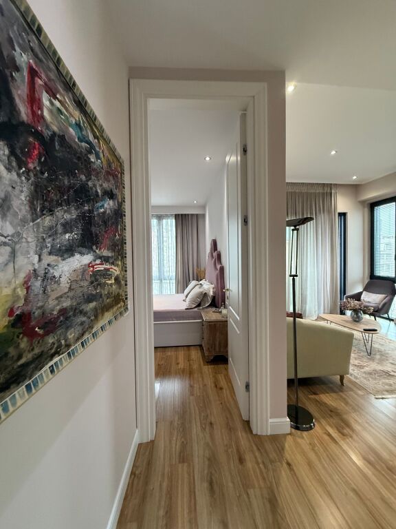 🏠FOR RENT Super Apartment 2+1+2+balcony 📍Park Gate, Elbasan Street 🏢New building, well managed 🛋️Modern furniture✨  💶 Price: 1500€   