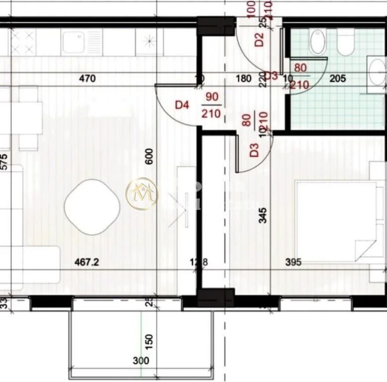 Sale | Apartment 1 + 1 | Aviation Field | 79,400 €