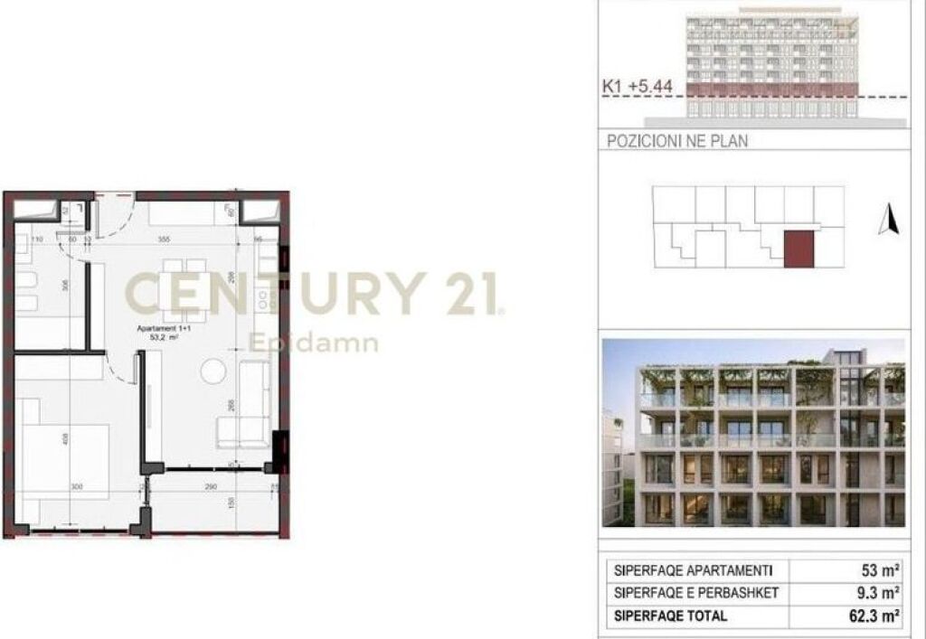 EXCLUSIVE ! Apartament 1+1 për shitje - Rezidenca “Mes Pishave” Mali i Robit !!