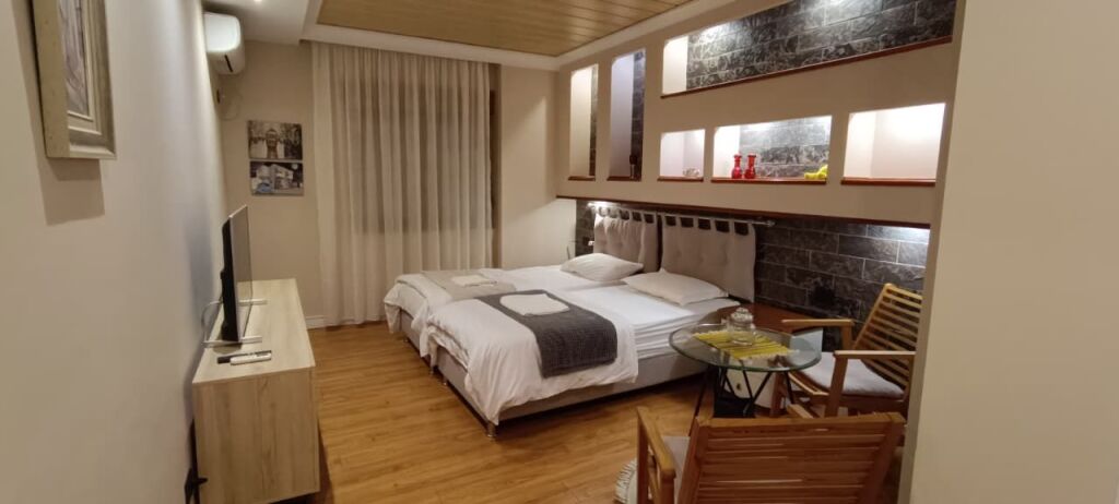 WE SELL TWO SUPER APARTMENTS 1+1 AND STUDIO IN THE CENTER AT THE 9TH FLOOR 112 M2