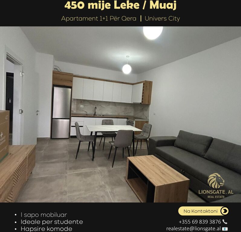 Apartment 1+1 for rent