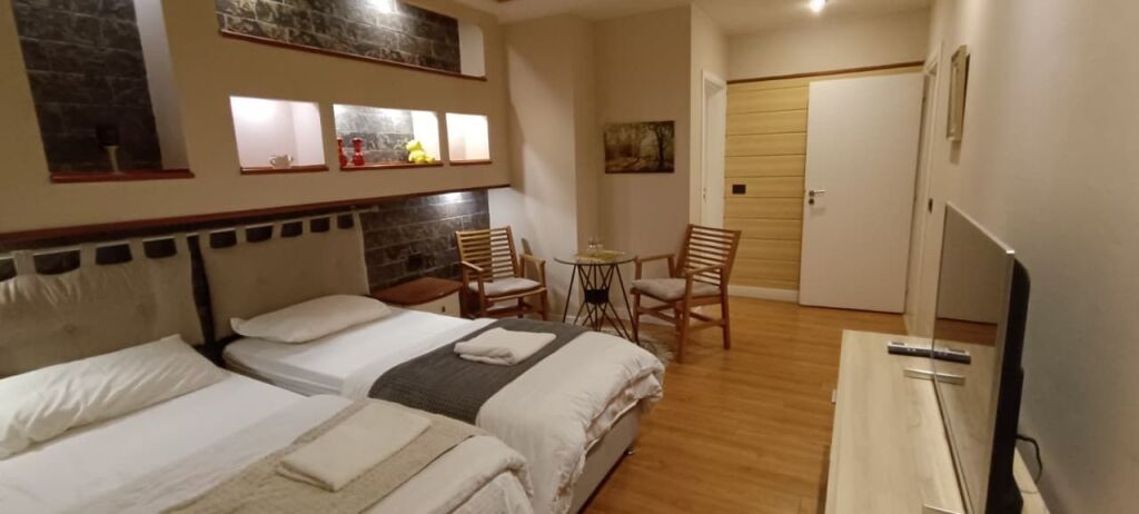 WE SELL TWO SUPER APARTMENTS 1+1 AND STUDIO IN THE CENTER AT THE 9TH FLOOR 112 M2