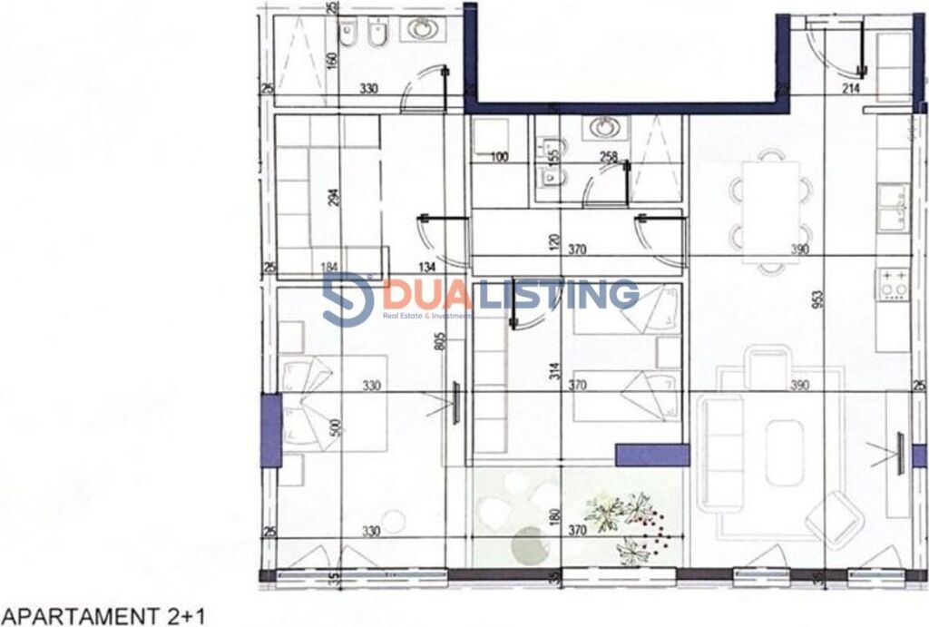 Shesim apartament 2+1+2 tek White Tower, Komuna e Parisit!!