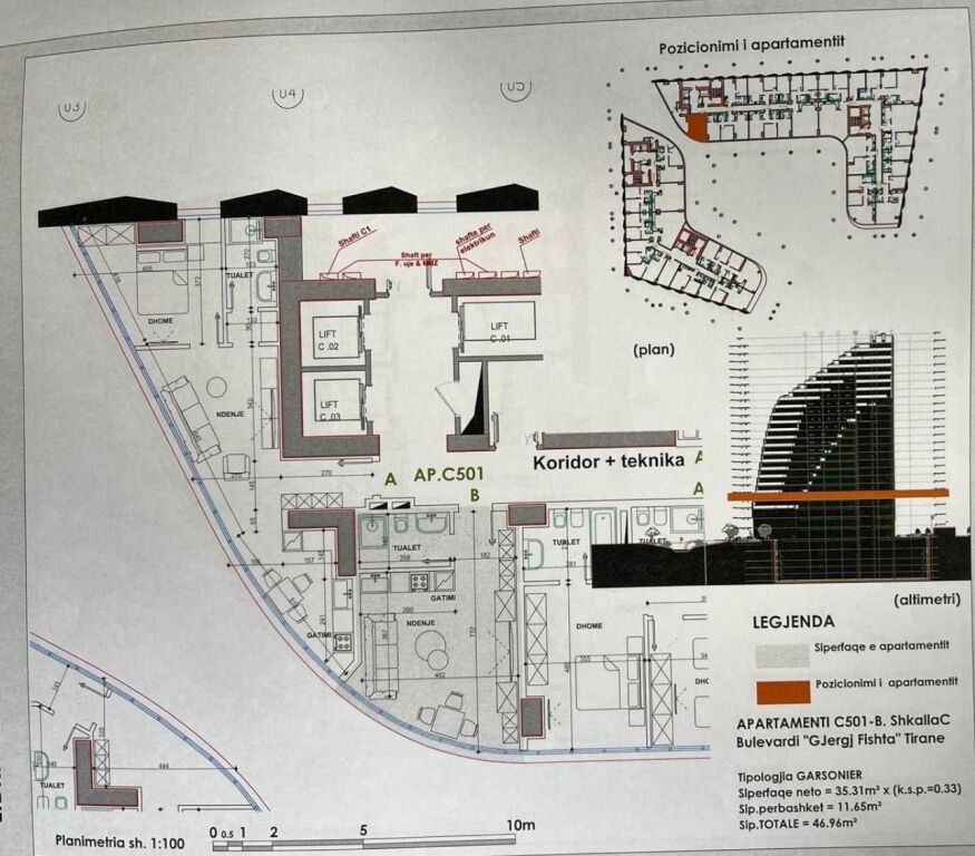 Apartament ne shitje Ish Ekspozita Tiranë