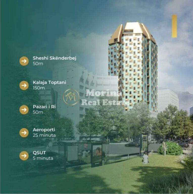 Sale | Apartment 1 + 1 + Parking Spot | Skanderbeg Square | 300000 €