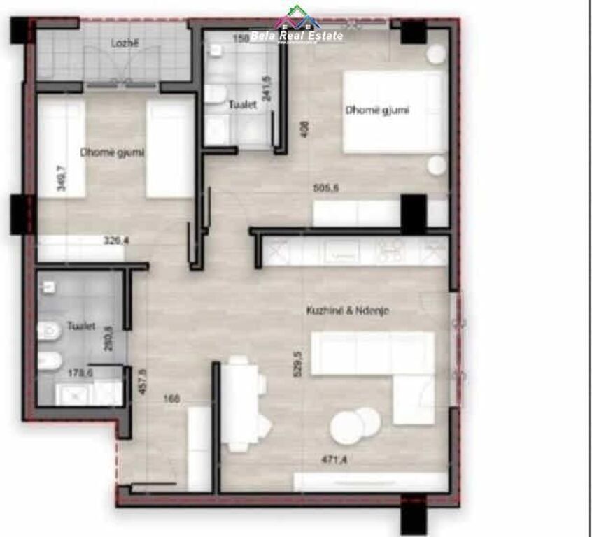 Apartament Ne Shitje 2+1 Ne Porcelan ( ID B120800) Tirane