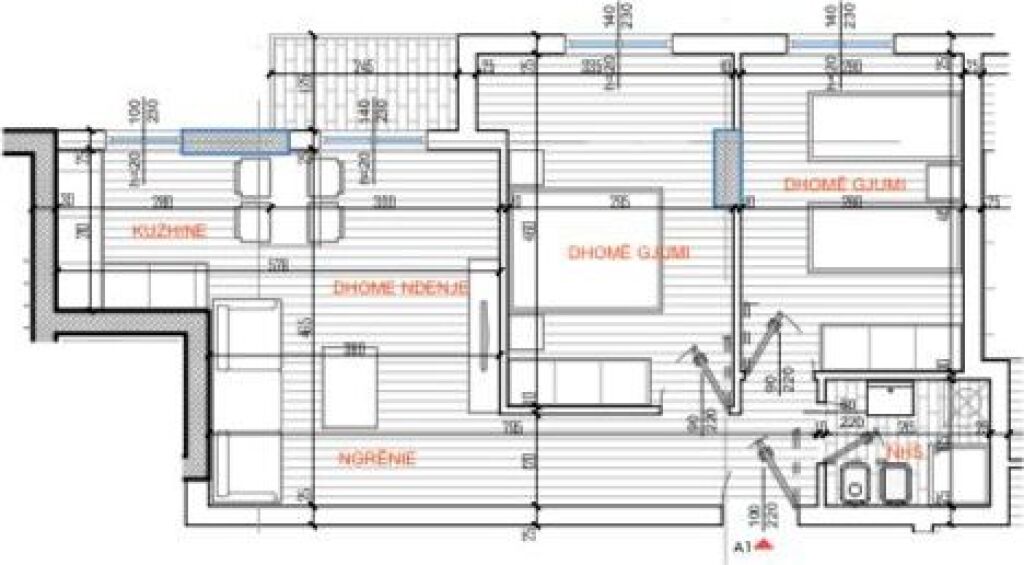 IN VENDITA APPARTAMENTO 2+1 VIA KAVAJES 15.200.000 LEKE